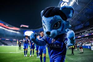 ewc-记者：申花吉祥物布鲁会前往青岛，这是布鲁第一次远征客场