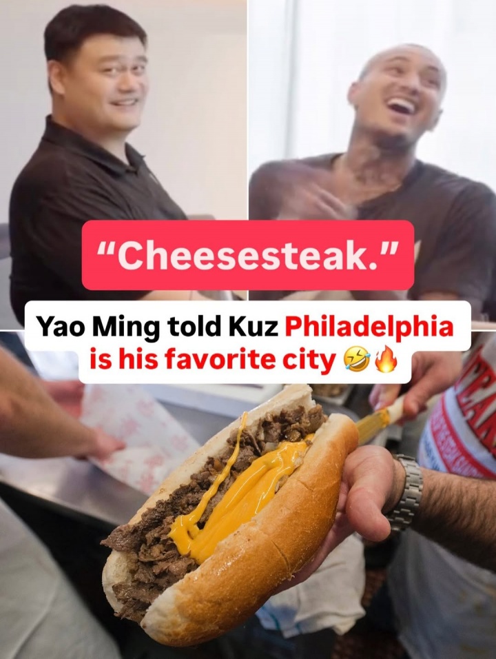 电竞世界杯-库兹马问姚明最爱的美国城市 答案揭晓：费城 牛肉奶酪三明治是亮点